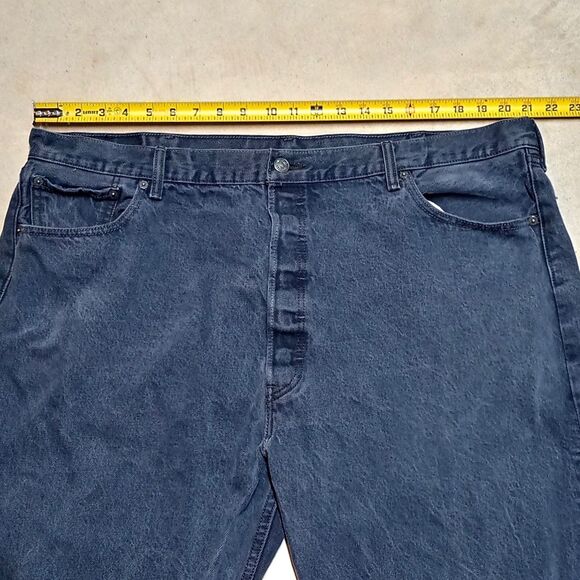 Levi's 501 Jeans Fits 42x30 Men's Button Fly Denim Straight Fit Loose Relaxed - Picture 7 of 9